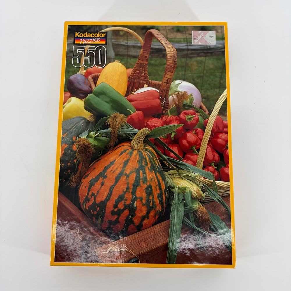 Kodacolor Puzzles Squash Still Life 550 Piece Jigsaw Puzzle RoseArt 20550 Vtg